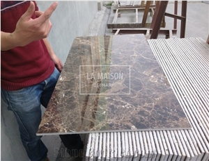Dark Emperdor Marble Laminated Composite Ceramic  Floor/Wall