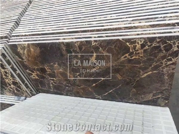 Dark Emperdor Marble Laminated Composite Ceramic  Floor/Wall