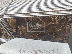 Dark Emperdor Marble Laminated Composite Ceramic  Floor/Wall
