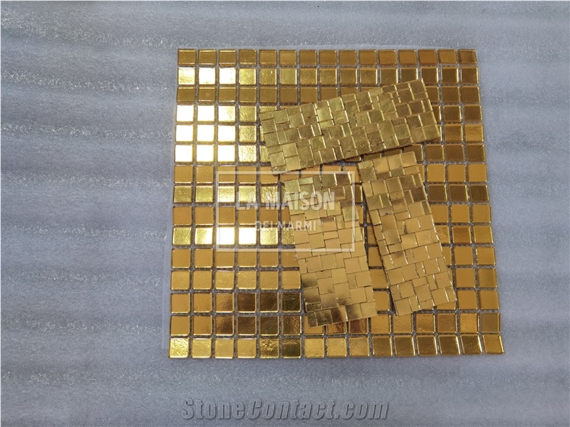 Real Gold And Real Mosaic For Wall Tile