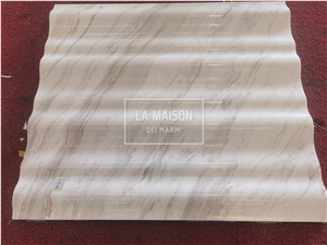 Volakas White 3D Carved Marble Composite Honeycomb  Panels