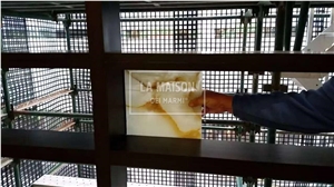 White Onyx Natural Laminated Composite Glass Panels