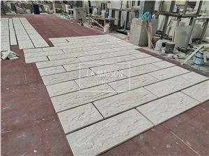Moca Cream Limestone Split Surface Indoor/Outdoor Wall