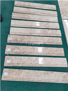 Natural Beige Marble Interior Stair&Steps&Treads&Riser