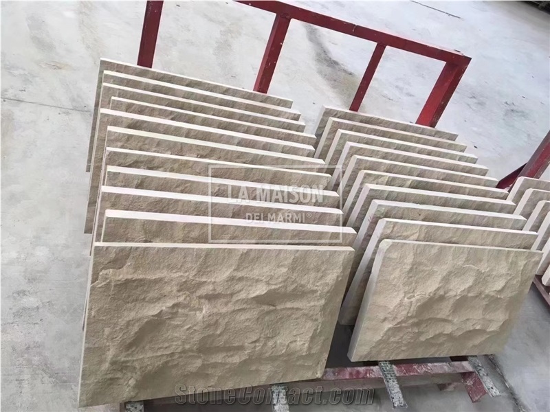 Portugal Limestone Mushroom Surface For Indoor/Outdoor Walls
