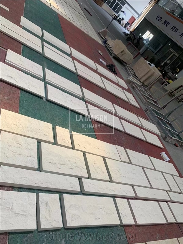 Portugal Limestone Mushroom Surface For Indoor/Outdoor Walls
