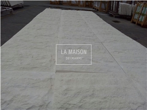 White Limestone Mushroom Surface Split For Outdoor Walls