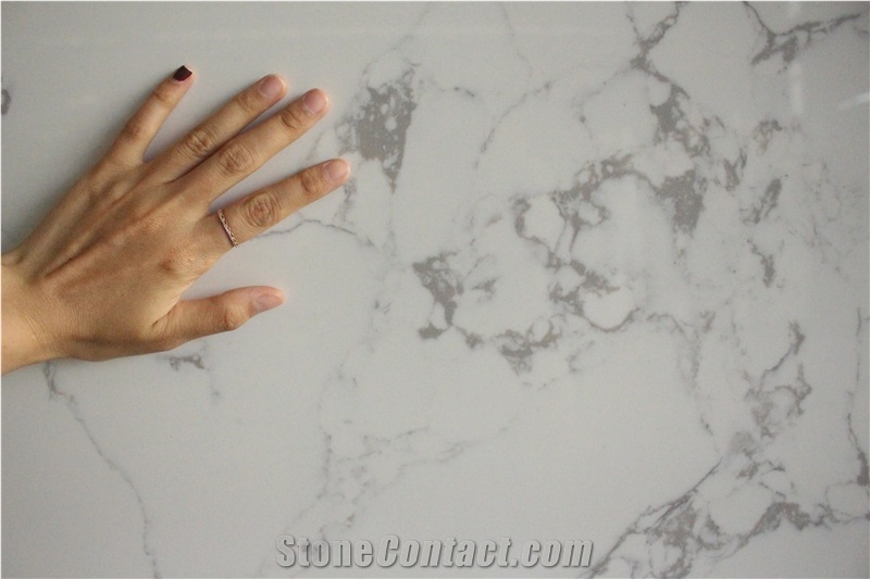 Calacatta Quartz Slabs, Engineered Stone