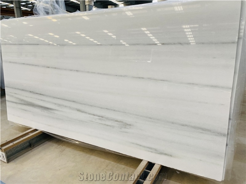 Polished Palissandro White Marble Slabs