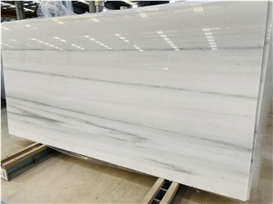 Polished Palissandro White Marble Slabs