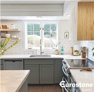 Eurostone Calacatta Quartz Kitchen Countertop
