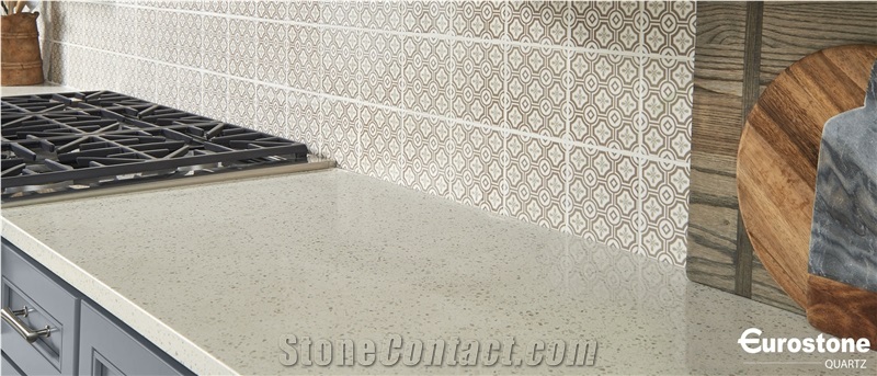 Vietnam White Quartz Kitchen Countertops Quartz