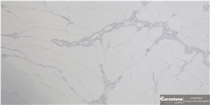 White Quartz Kitchen Countertop