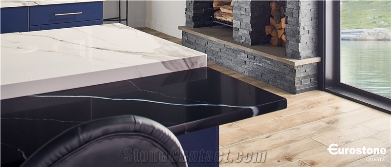 White Quartz Kitchen Countertop From Vietnam