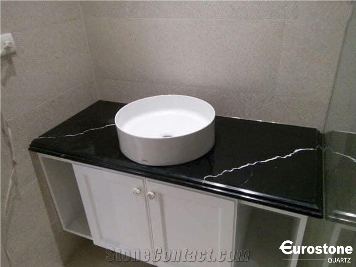 White Quartz Kitchen Countertop From Vietnam