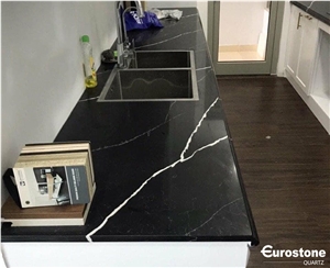 White Quartz Kitchen Countertop From Vietnam