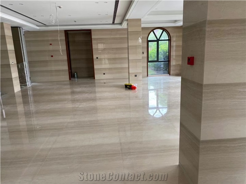 Beige Wood Texture Italy Serpeggiante Marble