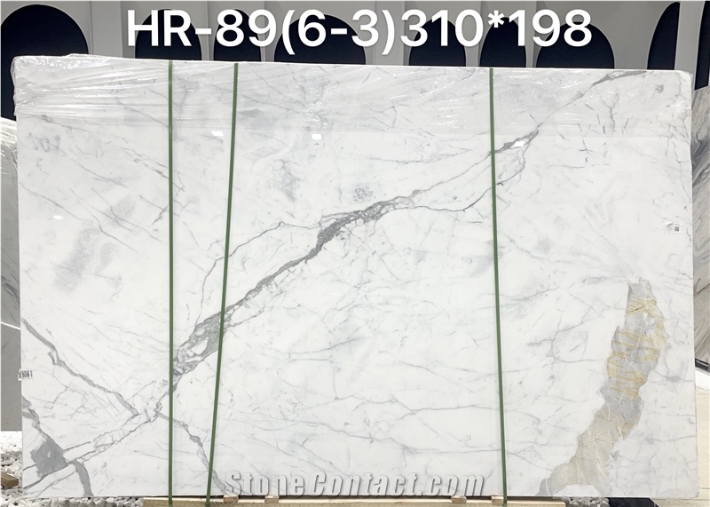 Luxury Stone Calacatta Whtie Marble For Flooring