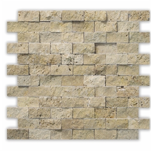 Travertine Split Face Mosaic Wall Ties