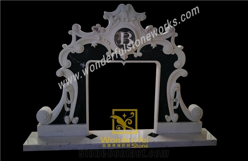 Fangshan White Fireplaces