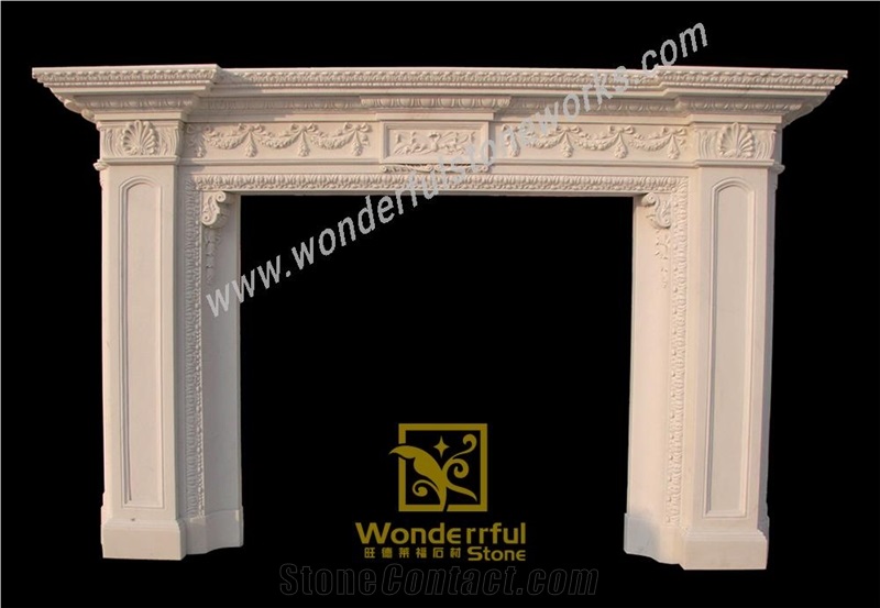 Fangshan White Fireplaces