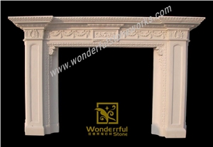 Fangshan White Fireplaces