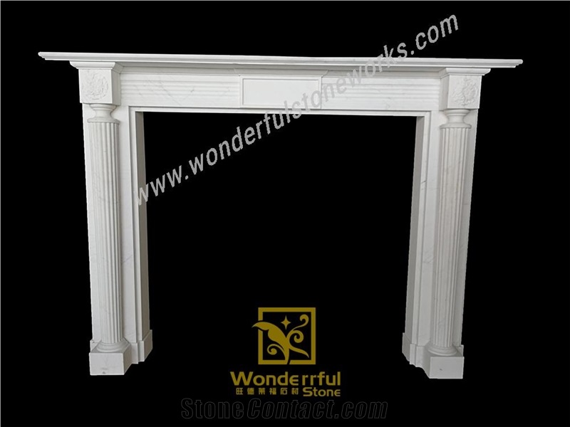 Fangshan White Fireplaces