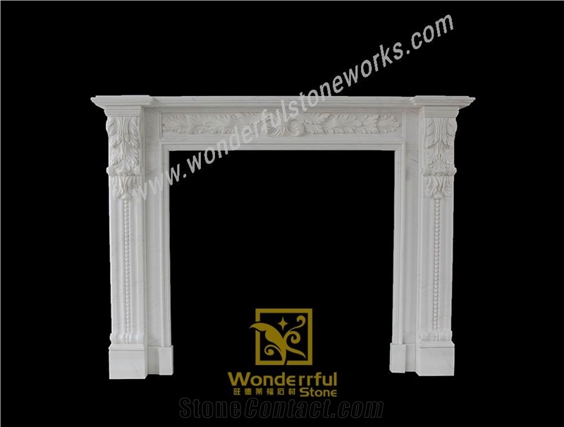 Fangshan White Fireplaces