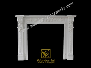 Fangshan White Fireplaces