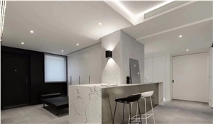 Artificial Stone Calacatta Quartz Stone Slabs Super White