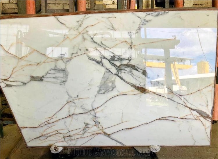Calacatta Oro Marble Slabs, Calacatta Gold Marble