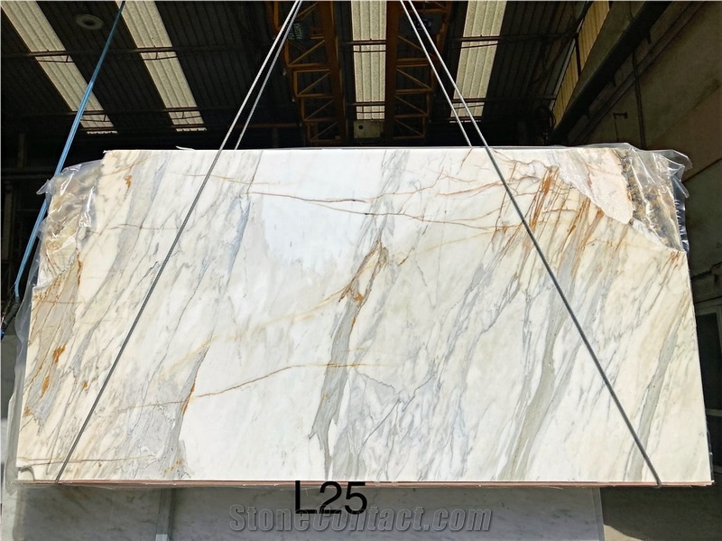 Calacatta Oro Marble Slabs, Calacatta Gold Marble