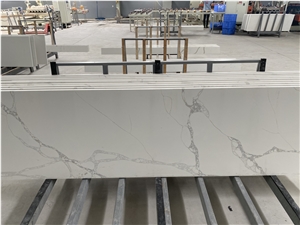 Carrara And Calacatta Quartz For Kitchen Countertops
