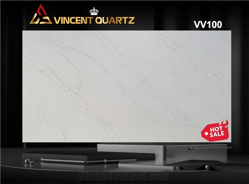 Vietnam Artificial Quartz White Calacatta
