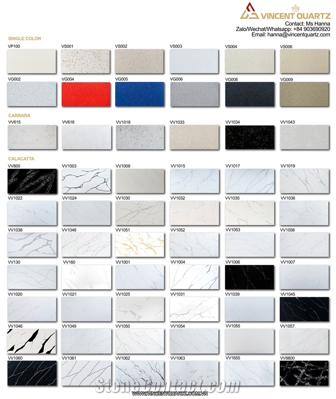 Vietnam Artificial Quartz White Calacatta