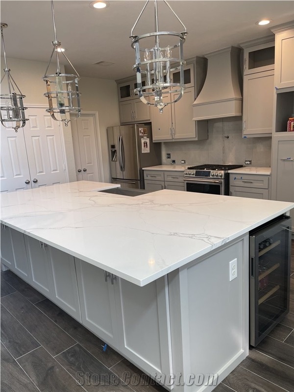 Vietnam Artificial Quartz White Calacatta