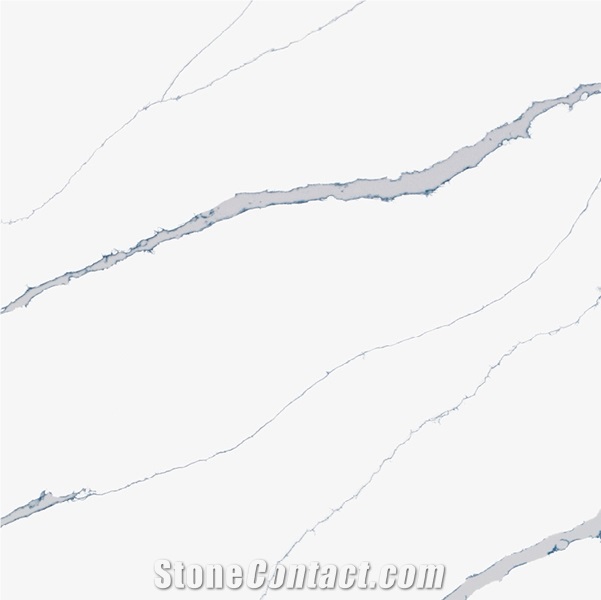 Calacatta Marina Quartz Kitchen Countertop