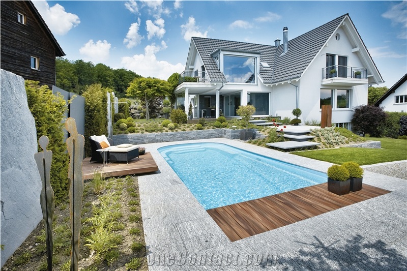 Calanca Gneiss Pool Pavers, Pool Coping