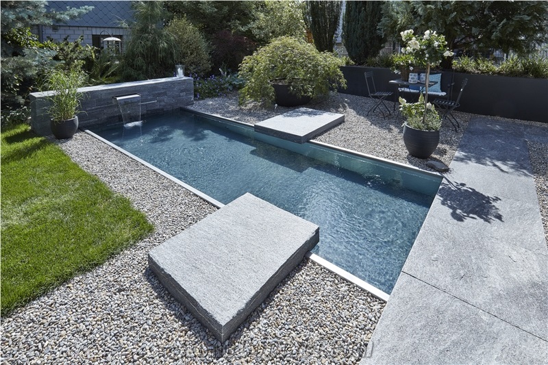 Calanca Gneiss Pool Pavers, Pool Coping