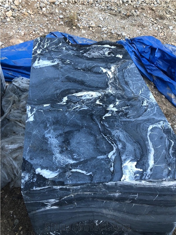 Black Mamba Marble, Black Crocodile Marble, Black Fate Marble Blocks