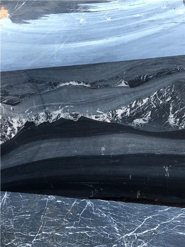 Black Mamba Marble, Black Crocodile Marble Quarry