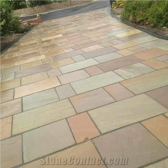 Sagebrush -Raj Green Sandstone Paving (Project Pack)