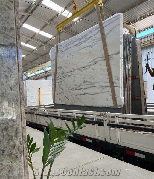 Branco Carrarinha Marble Slabs