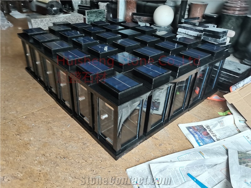 Granite Monument Solar Lantern