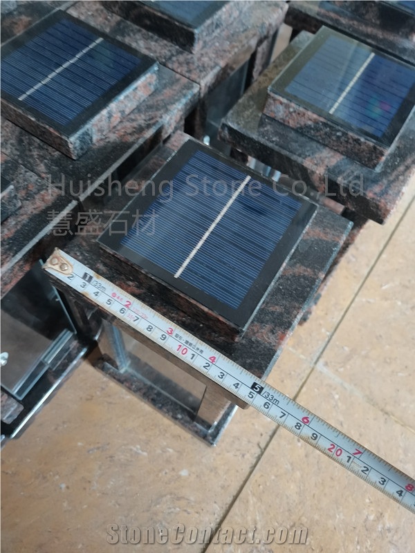 Granite Monument Solar Lantern