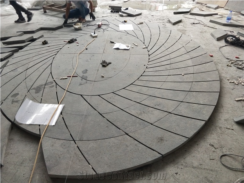 Absolute Black Mongolian Granite Flooring Tiles