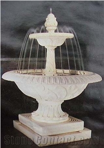 Angel Western Style Human Sculptured White Marble Fountains