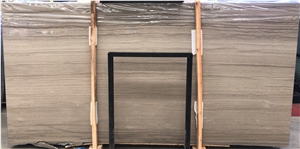 Athens Wooden Grey Marble Tiles Slab