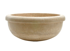 Beige Travertine Vessel Sinks, Wash Bowls