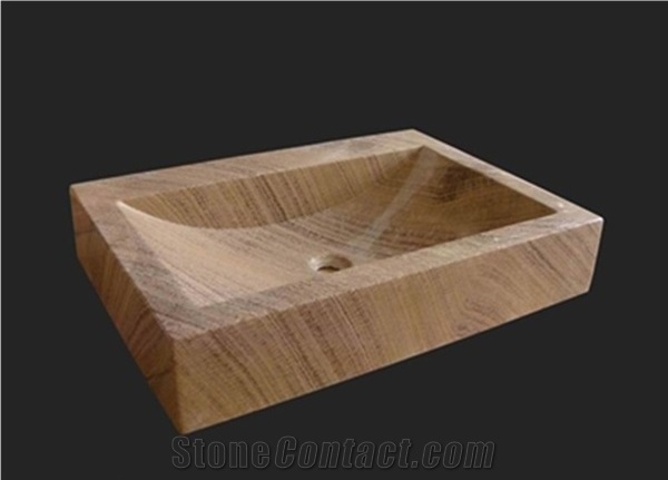 Beige Travertine Vessel Sinks, Wash Bowls
